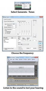 Figure 4.9 Creating a single-frequency tone in Adobe Audition