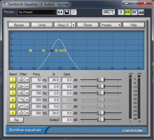 Figure 7.4 Parametric EQ in Cakewalk Sonar