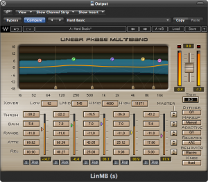 Figure 8.19 A multi-band compressor used for mastering